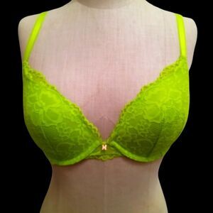 SAVAGE X Fenty green neon bra 34D
